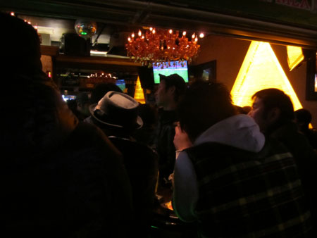 Watching the match, on the outside looking in