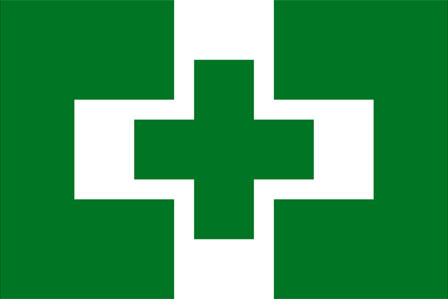 The health and safety flag, often flying at construction sites