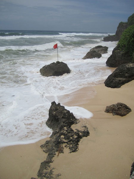The beach