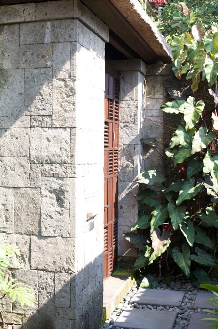 The entry to our villa