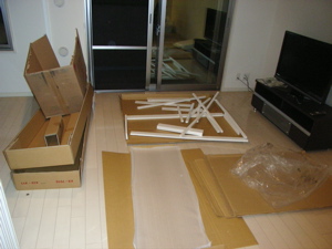 What happened to the clean apartment?