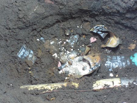 Not the desired state of a gas pipe