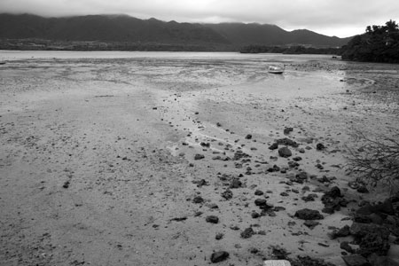 Low tide at Kabira Beach