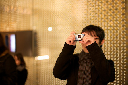 Tomo taking a picture