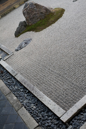 The Zen garden at Ryoanji