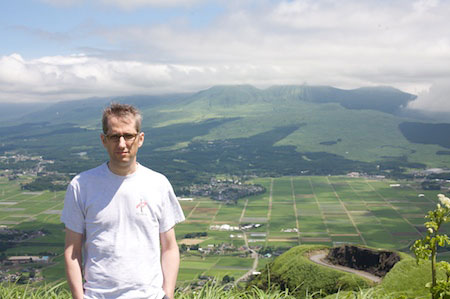 On the rim of Mt. Aso