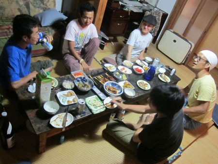 Dinner moves inside