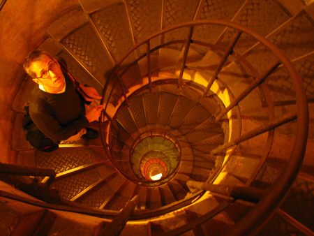 On the descending spiral staircase