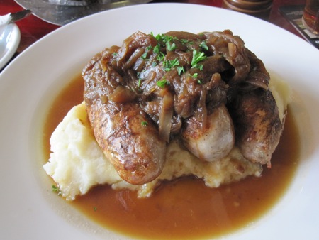 bangers and mash