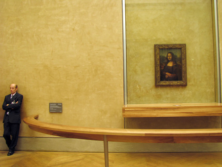 Bored at the Louvre