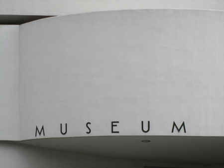 Classic Guggenheim lettering