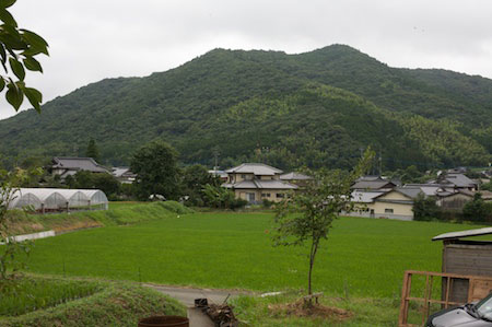 Looking towards the local village