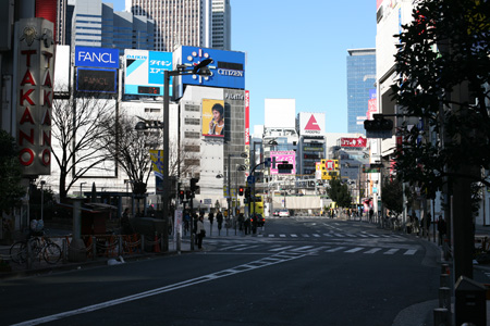 Empty Street Shinjuku, January 1, 2009