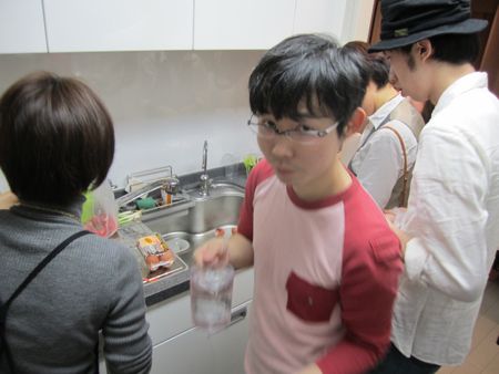 Prepping in the kitchen